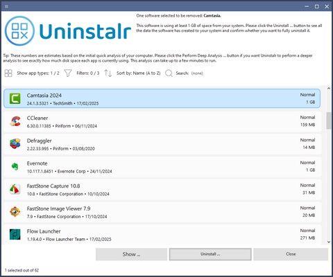 Uninstalr screenshot 1