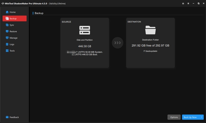 MiniTool ShadowMaker screenshot 1