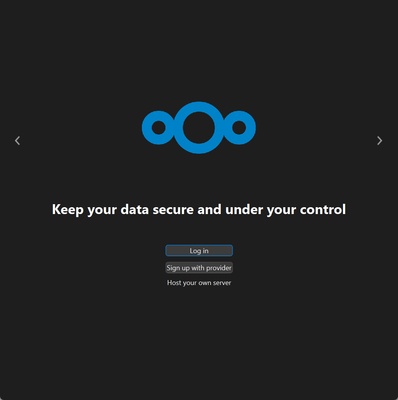 Nextcloud screenshot 1