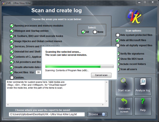 UVK - Ultra Virus Killer screenshot 1