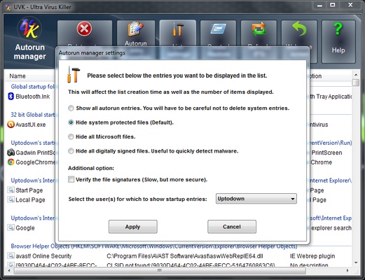 UVK - Ultra Virus Killer screenshot 1
