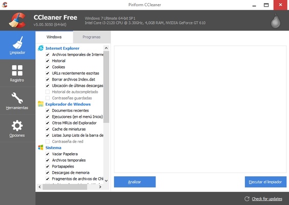 CCleaner Portable screenshot 1