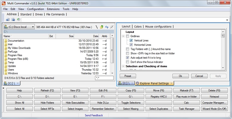 Multicommander screenshot 1