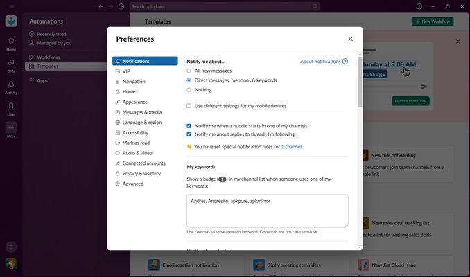 Slack screenshot 1