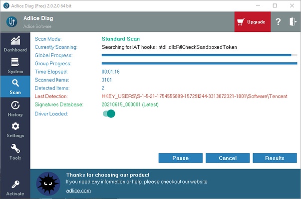 Adlice Diag screenshot 1