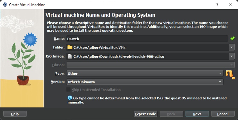 VirtualBox screenshot 1