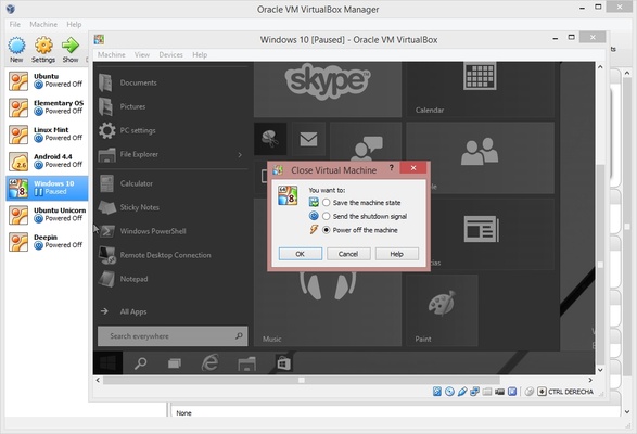 VirtualBox screenshot 1