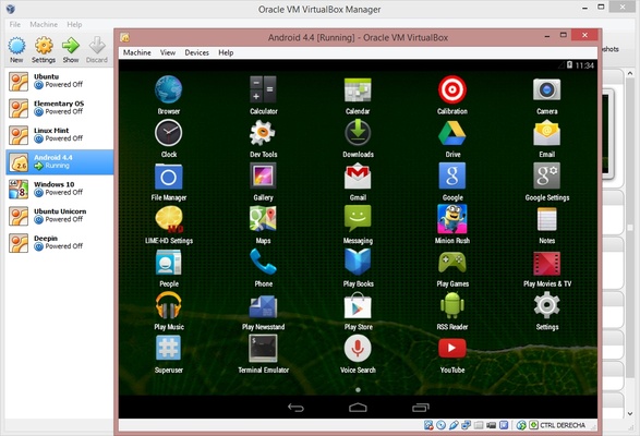 VirtualBox screenshot 1