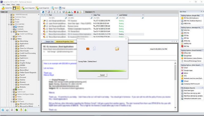 Kernel OST To PST Converter screenshot 1