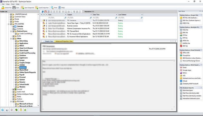 Kernel OST To PST Converter screenshot 1