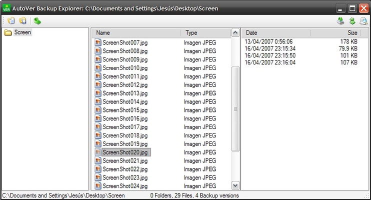 AutoVer screenshot 1