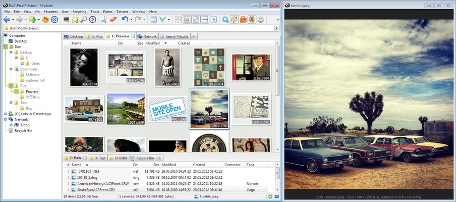 XYplorer screenshot 1