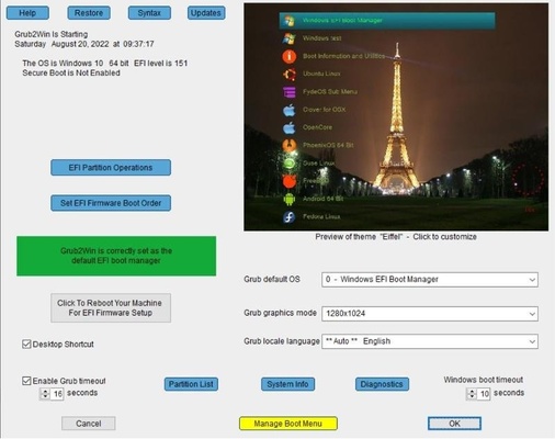 Grub2Win screenshot 1