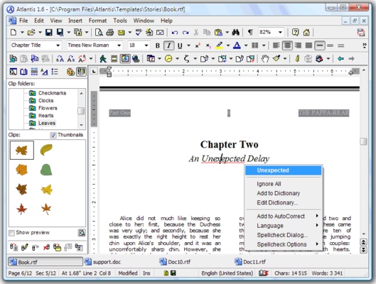 Atlantis Word Processor screenshot 1