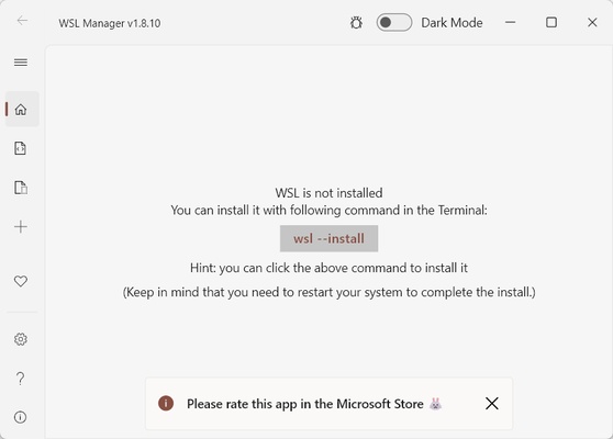 WSL Distro Manager screenshot 1