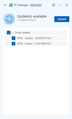 Microsoft PC Manager screenshot 1