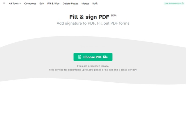 Sejda PDF Desktop screenshot 1