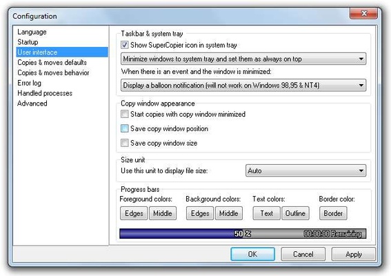 Ultracopier screenshot 1