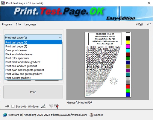 Print.Test.Page.OK screenshot 1