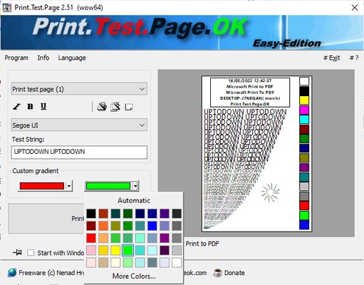 Print.Test.Page.OK screenshot 1