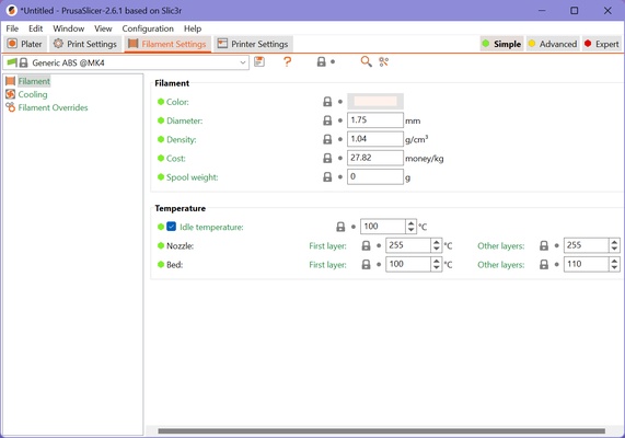 PrusaSlicer screenshot 1
