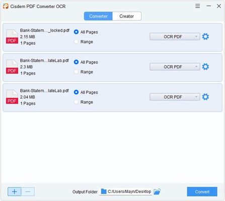 Cisdem PDF Converter OCR screenshot 1