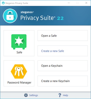 Steganos Privacy Suite screenshot 1