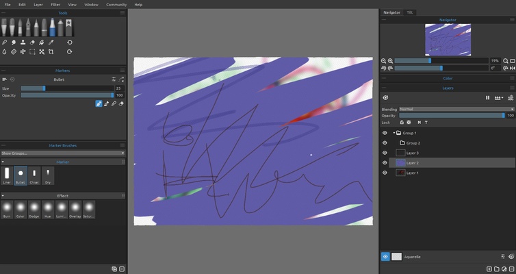 Rebelle screenshot 1