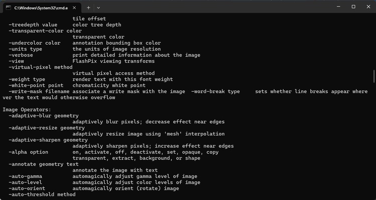 ImageMagick screenshot 1
