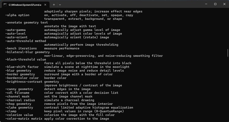 ImageMagick screenshot 1