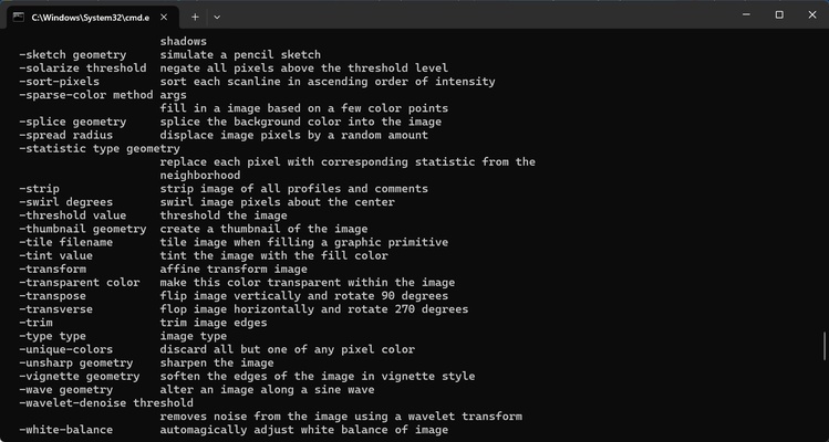ImageMagick screenshot 1