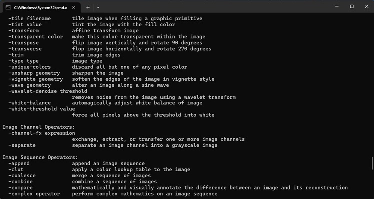 ImageMagick screenshot 1