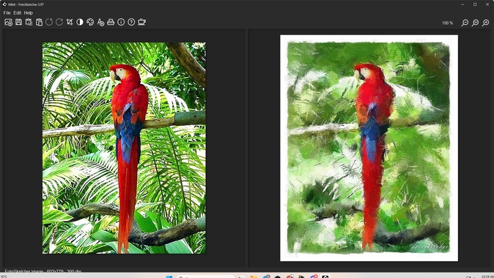 FotoSketcher screenshot 1