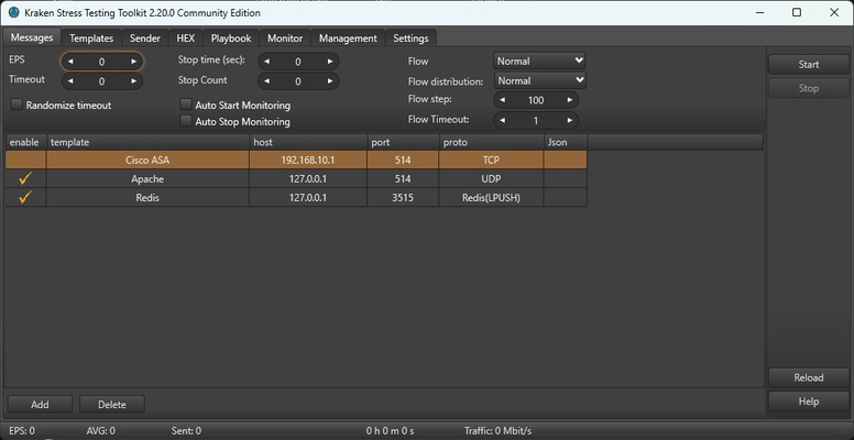 Kraken Stress Testing Toolkit screenshot 1