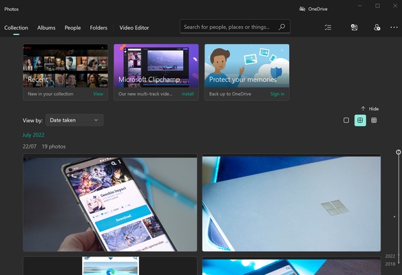 Microsoft Photos screenshot 1