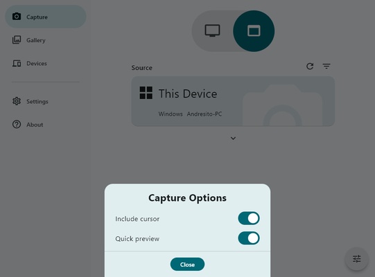 Screenshot Remote screenshot 1