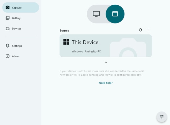 Screenshot Remote screenshot 1