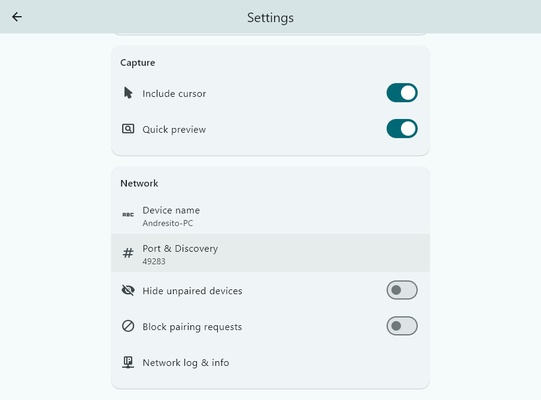 Screenshot Remote screenshot 1