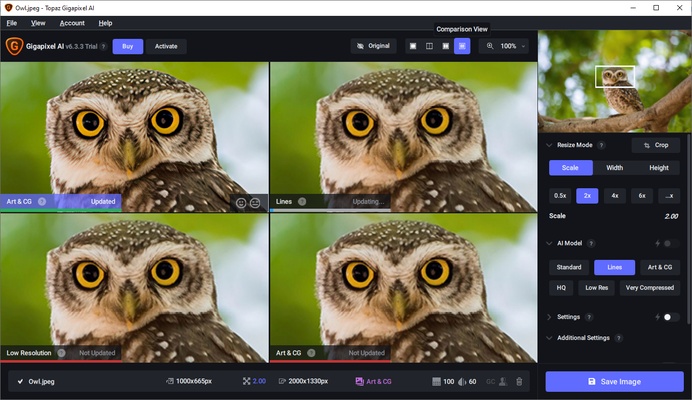 Topaz Gigapixel AI screenshot 1