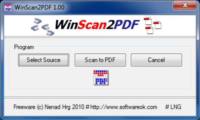 WinScan2PDF screenshot 1