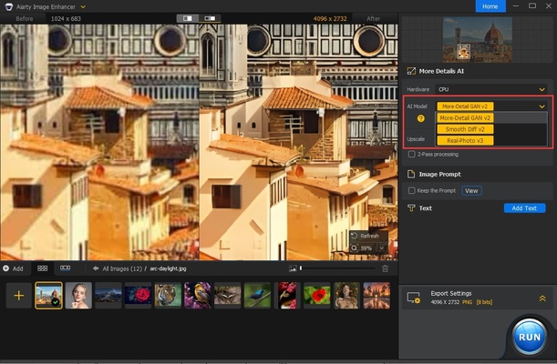 Aiarty Image Enhancer screenshot 1