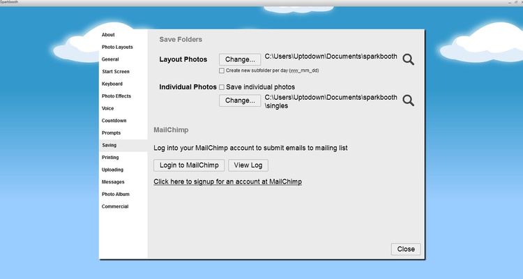 Sparkbooth screenshot 1