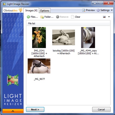 Light Image Resizer screenshot 1