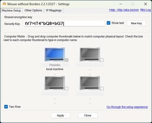 Mouse without Borders screenshot 1