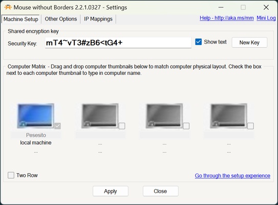 Mouse without Borders screenshot 1