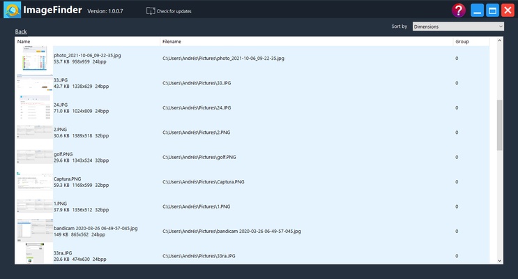 SimilarImagesFinder screenshot 1