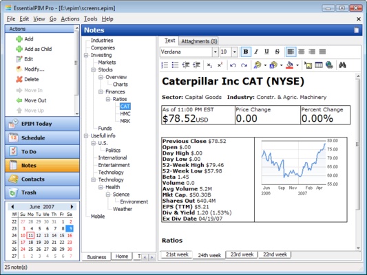 EssentialPIM screenshot 1