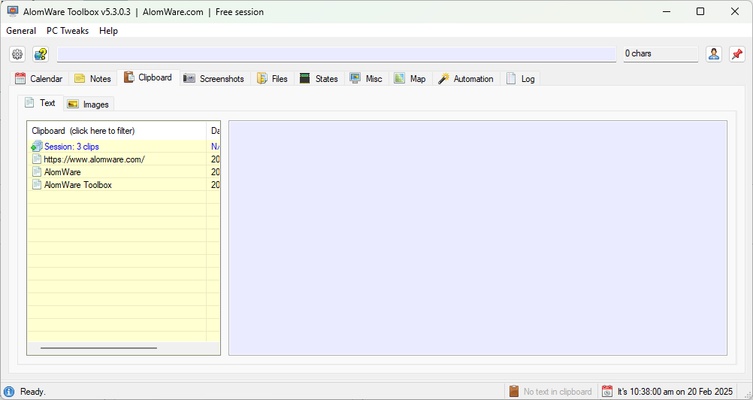 AlomWare Toolbox screenshot 1