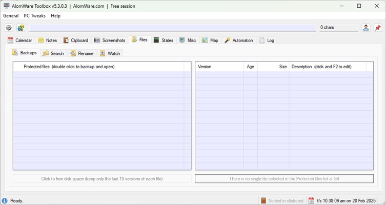 AlomWare Toolbox screenshot 1