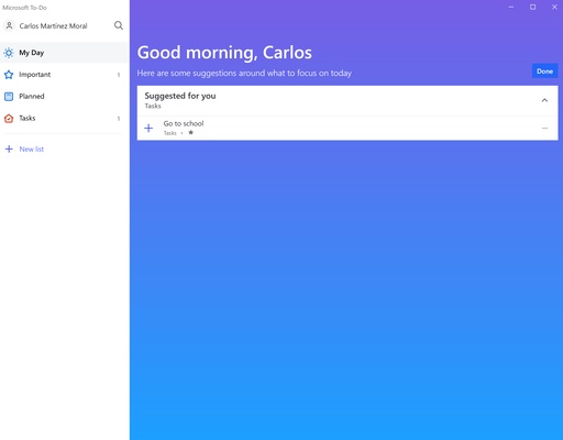 Microsoft To Do screenshot 1